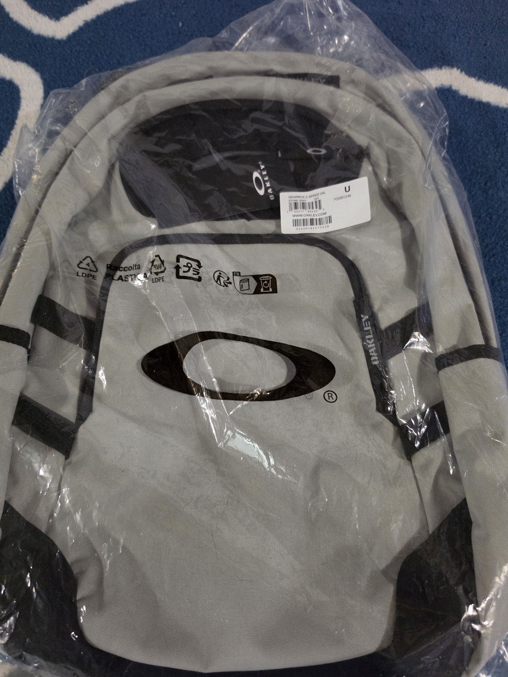 Oakley Stone Gray and Black Gearbox 5 Speed 24L Backpack